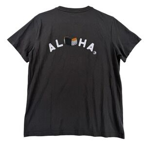 T&C Surf Designs Shirt Mens Large Gray Raised On Rice Aloha Tee T-Shirt Hawaii